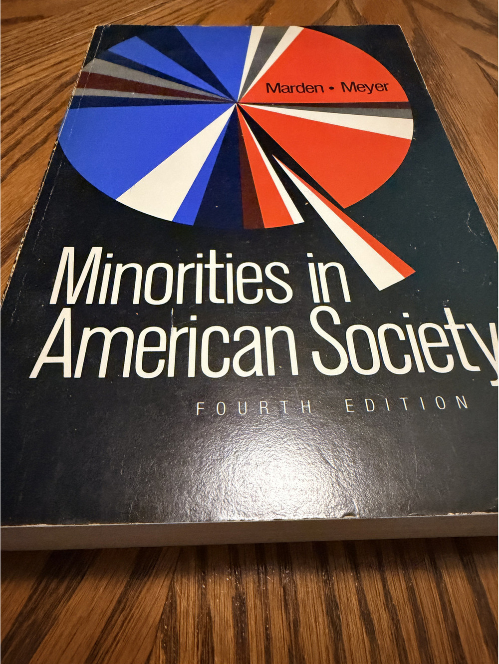Minorities in American Society 4th Ed Charles F Marden Gladys Meyer 1973 PB Book